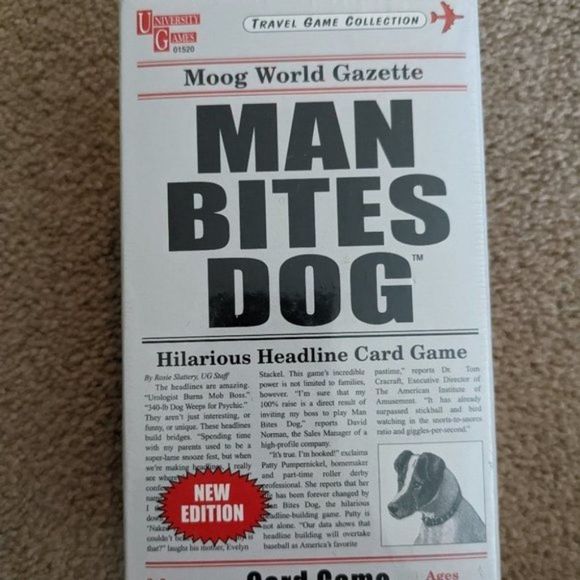 Man Bites Dog Card Game Sealed NIB - Picture 1 of 9